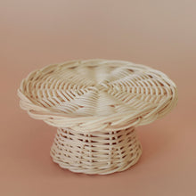 Load image into Gallery viewer, Rattan cake stand - 2 sizes