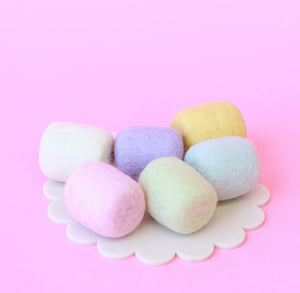 Pastel Marshmallows - 6 pce (ramekin optional add on)