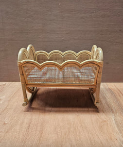 MARCH - APRIL 2025 PRE-ORDER Heart strings Rattan doll cradle  (AUS ONLY)