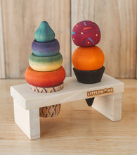 Load image into Gallery viewer, Little Monq hand painted popsicle set plus stand