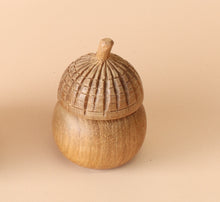 Load image into Gallery viewer, Java teak acorn pots - 2 sizes