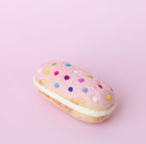 Pink Sprinkle Eclairs - 2 pce