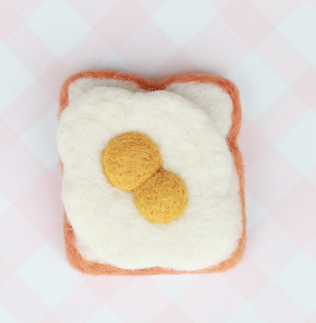 Lucky yolk eggs on toast - single or double slice