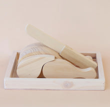 Load image into Gallery viewer, Juni Moon pull apart Wooden cutting chicken with knife and tray 🍗