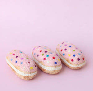 Pink Sprinkle Eclairs - 2 pce