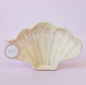 ON SALE Rattan Clam tray