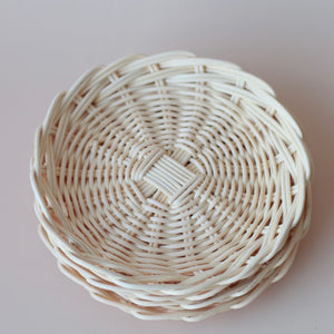 Rattan play plates - Set of four