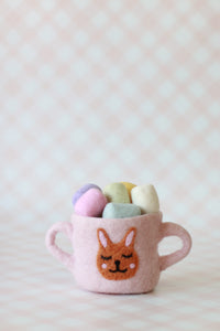 Seconds Easter felt cups - 3 colours