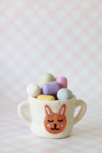 Seconds Easter felt cups - 3 colours