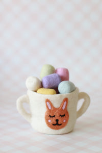 Seconds Easter felt cups - 3 colours