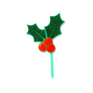 Holly berry cake topper