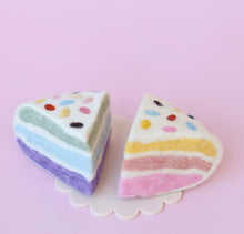 Load image into Gallery viewer, Confetti Birthday cake slices - 2 pce