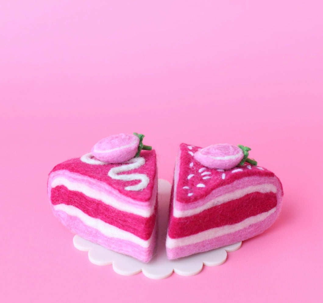 Strawberry shortcake slices - 2 pce set