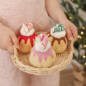 Festive sponge cakes set or singles - Candy cane sponge cakes