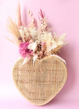 Load image into Gallery viewer, Be Mine’ Rattan Heart wall basket