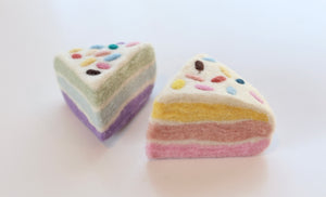 Confetti Birthday cake slices - 2 pce