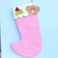 Load image into Gallery viewer, Deluxe Large Natural Felt Christmas Stockings - 6 colours