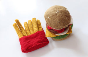 Felt Burger and Chips