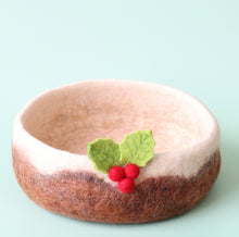 Load image into Gallery viewer, Plum pudding Large felt Storage basket ) (basket only)