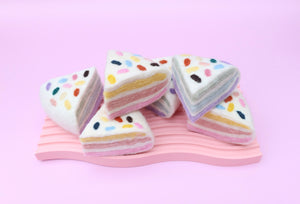 Confetti Birthday cake slices - 2 pce