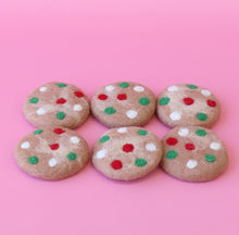 Load image into Gallery viewer, Festive Dotty cookies - 6 pce