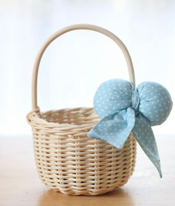 Small Millie basket - 7 bow colour choices