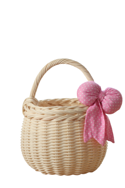 Grace bow basket - 7 bow colour choices