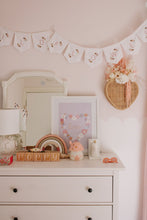 Load image into Gallery viewer, Be Mine’ Rattan Heart wall basket