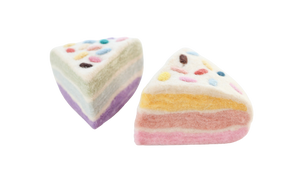 Confetti Birthday cake slices - 2 pce