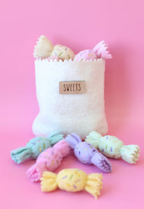 Rainbow sweets set with bag - 9 pce set