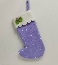 Load image into Gallery viewer, Deluxe Large Natural Felt Christmas Stockings - 6 colours