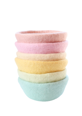 Felt Pastel bowls - Set or singles