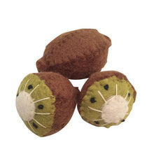 Load image into Gallery viewer, Papoose Felt kiwi fruit set - 3 pce