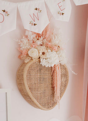 Be Mine’ Rattan Heart wall basket