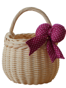 Grace bow basket - 7 bow colour choices