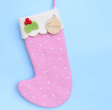 Load image into Gallery viewer, Deluxe Large Natural Felt Christmas Stockings - 6 colours