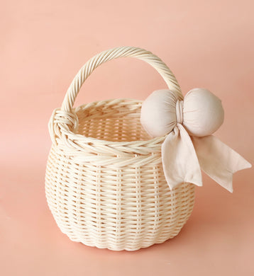 Grace bow basket - 7 bow colour choices