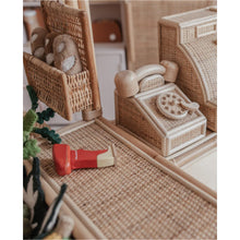 Load image into Gallery viewer, Vintage style Rattan Telephone