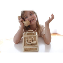 Load image into Gallery viewer, Vintage style Rattan Telephone