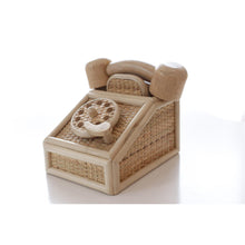 Load image into Gallery viewer, Vintage style Rattan Telephone